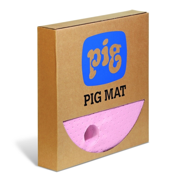 Pig HazMat Chemical Barrel Top Absorbent Mat, 25PK MAT1504 - main